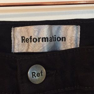 Reformation ,,,style High & skinny black Sz 30